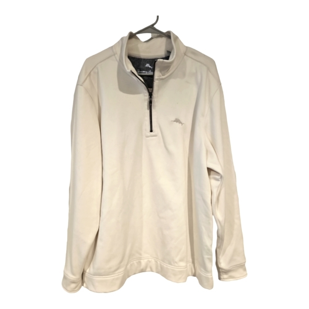 Tommy Bahama Tobago Bay Half Zip Sweater - Coconut sz XL